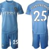 Fernandinho #25 Manchester City FC Herren Heimtrikot 2022 Kurzarm-1